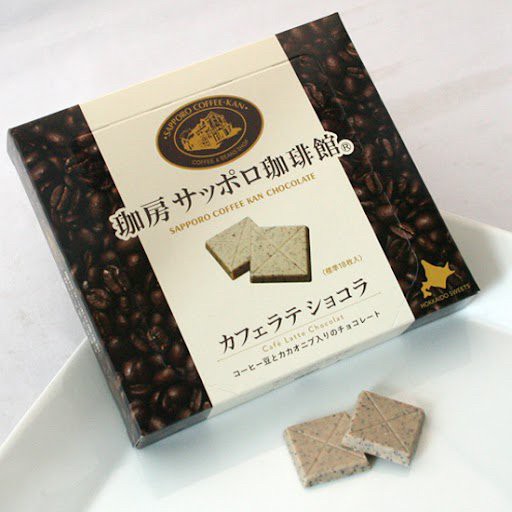 日本??札幌咖啡館 咖啡拿鐵巧克力