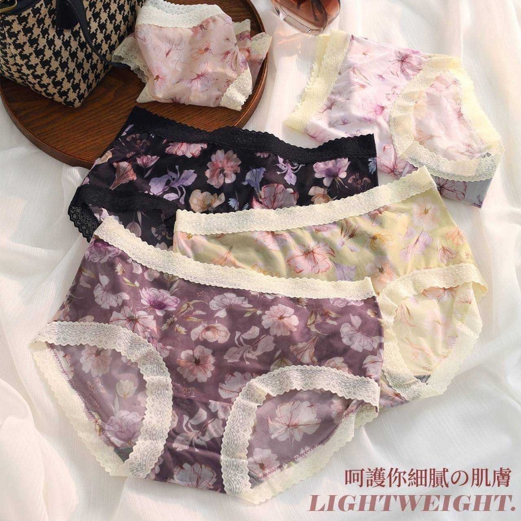 ?石墨烯蕾絲花花小褲褲(顏色隨機)【12入組】