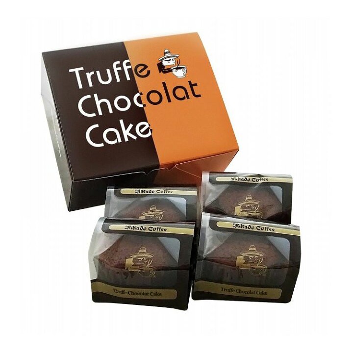 948773日本??ミカド珈琲經典濃厚巧克力烤點心4入