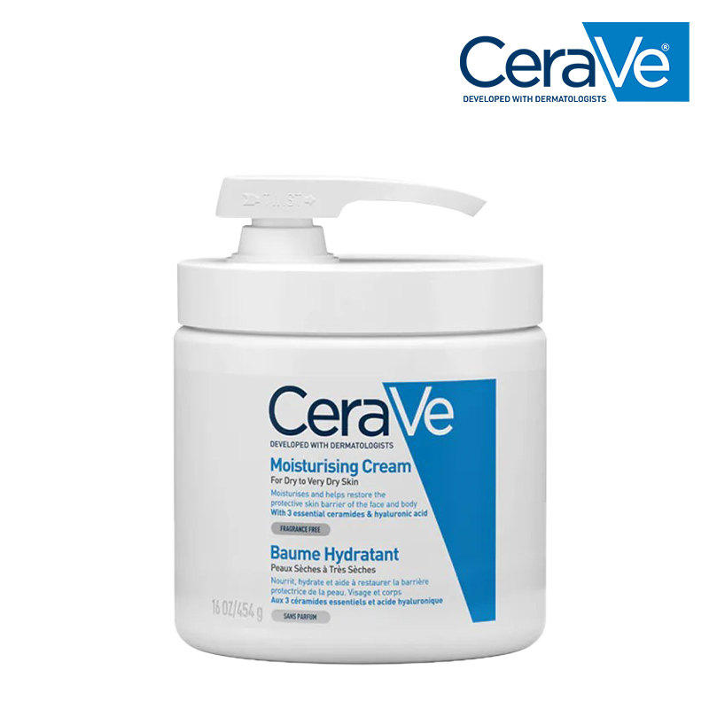 CeraVe適樂膚 長效潤澤修護霜 454g#壓頭版