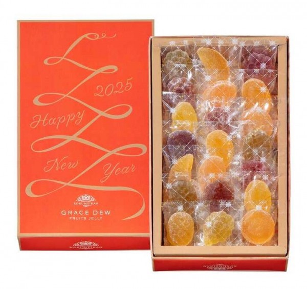 日本??Grace Dew 年賀限量版水果果凍糖果 22顆入