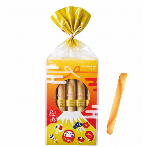 日本?? デザイン Yokumoku 新年限定包裝雪茄蛋捲簡易包裝10入