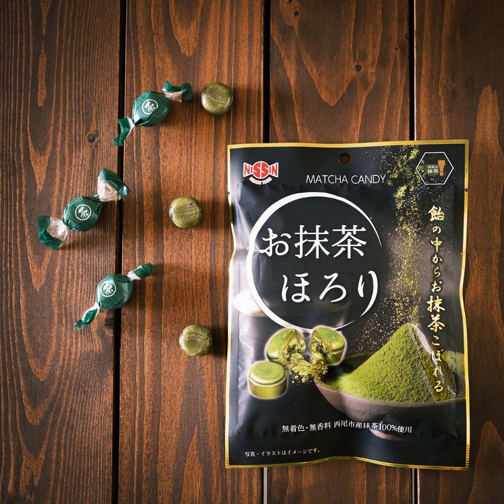 日本??日清抹茶柔心糖80g
