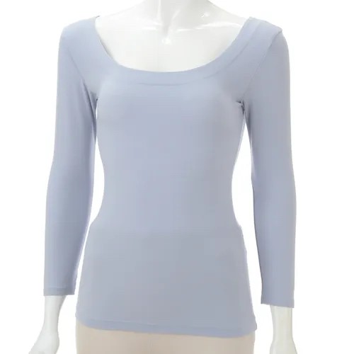 日本??極上極致柔滑內搭 圓領八分袖