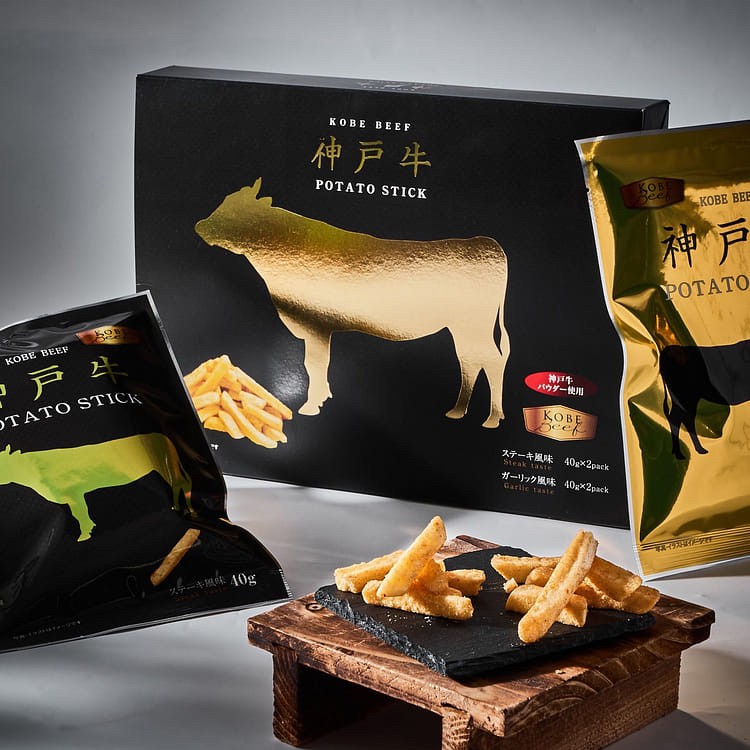 日本??高級高級神戶牛蒜香薯條禮盒160g
