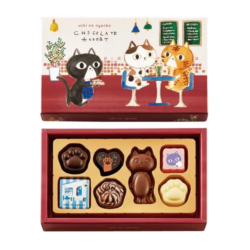 日本??甜蜜咖啡館系列～萌寵情人節巧克力禮盒