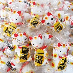 日本??招財貓造型糖果大包裝（約30顆）