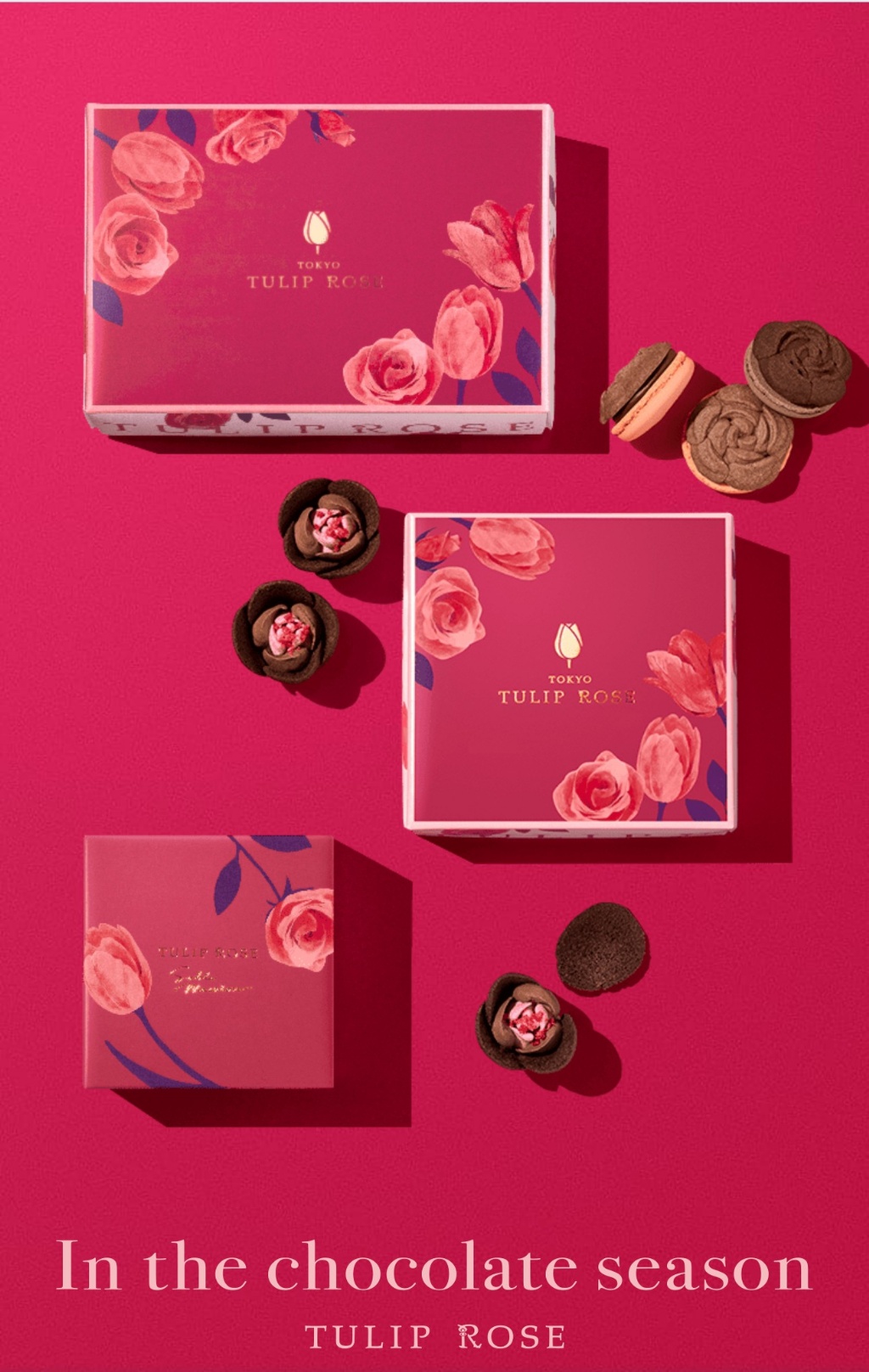 日本??TULIP ROSE東京情人節鬱金香玫瑰巧克力