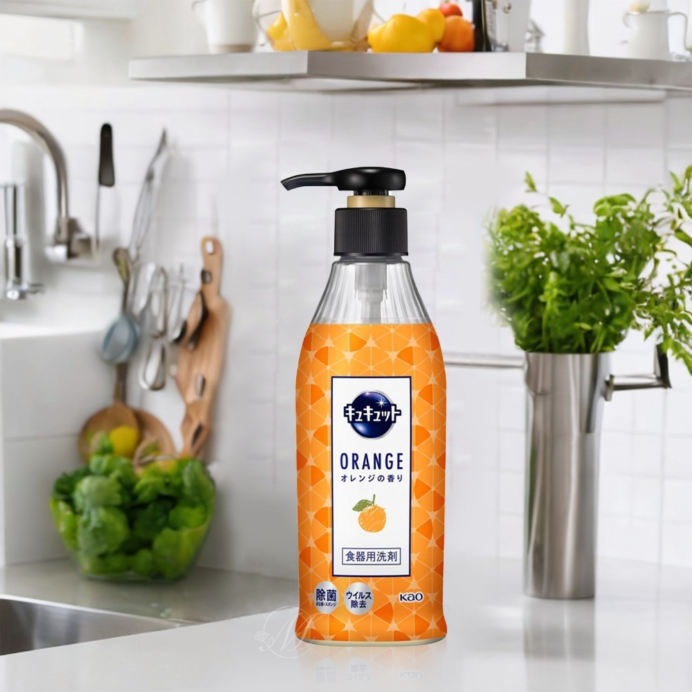 日本花王按壓洗碗精-柑橘香 300ml