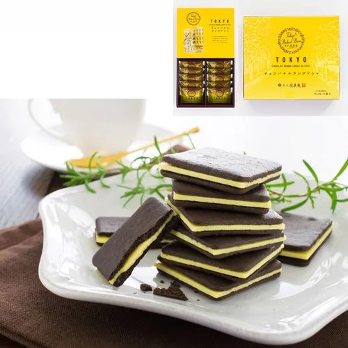 948308日本??東京濃郁香蕉巧克力夾心脆餅