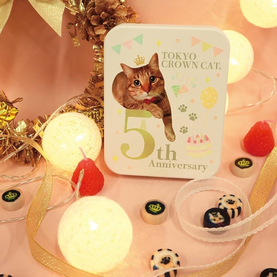 日本??東京皇冠貓 5週年紀念手工糖禮盒