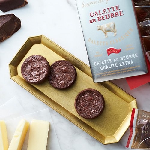 日本??GALETTE au BEURRE 情人節限定巧克力奶油厚燒酥餅 6入
