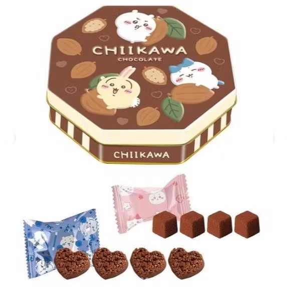 日本??吉伊卡哇情人節巧克力鐵盒