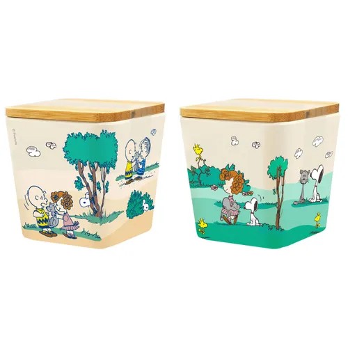 743150日本??天然質感可愛SNOOPY收納罐——巧克力餅乾禮盒