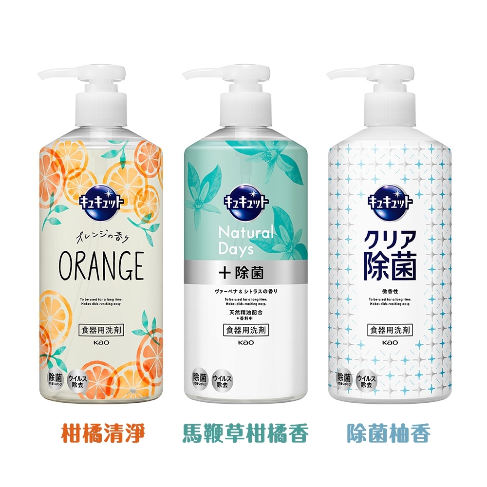 日本Kao花王 按壓式抑菌洗碗精 480ml