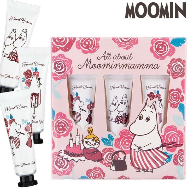 030810日本??Moomin嚕嚕米 姆明護手霜禮盒（3入組）