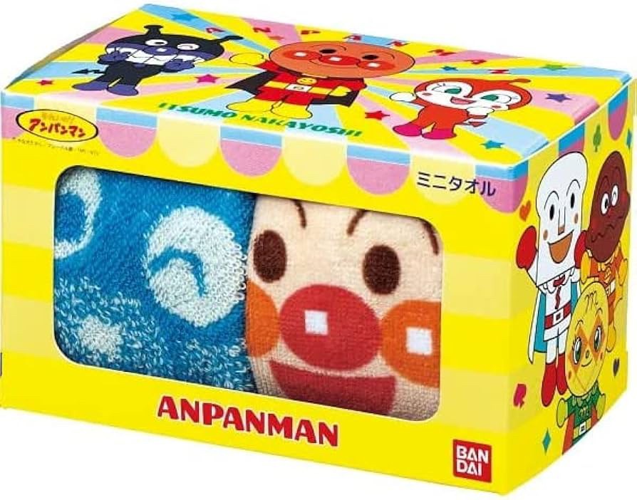 日本??麵包超人迷你毛巾禮盒