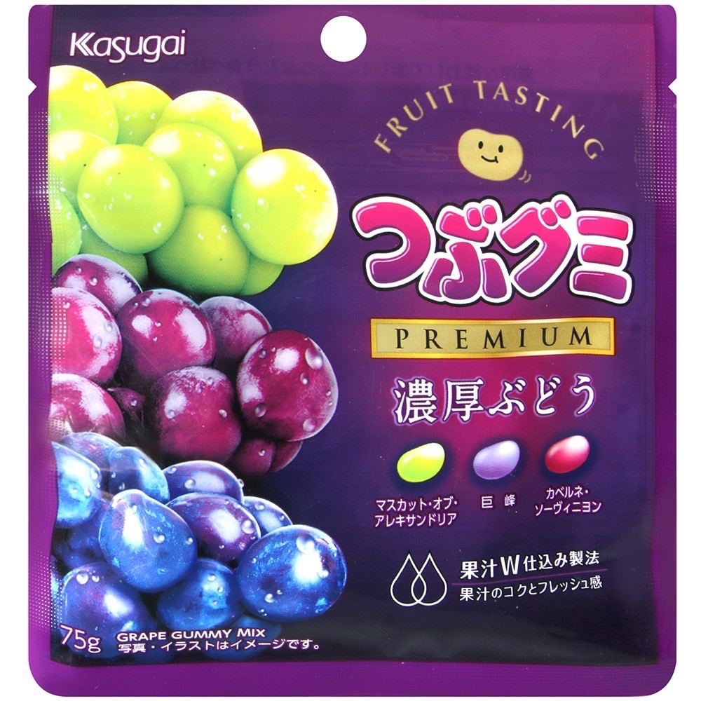 日本??春日井Kasugai Premium 濃郁葡萄果汁軟糖「一組2包」