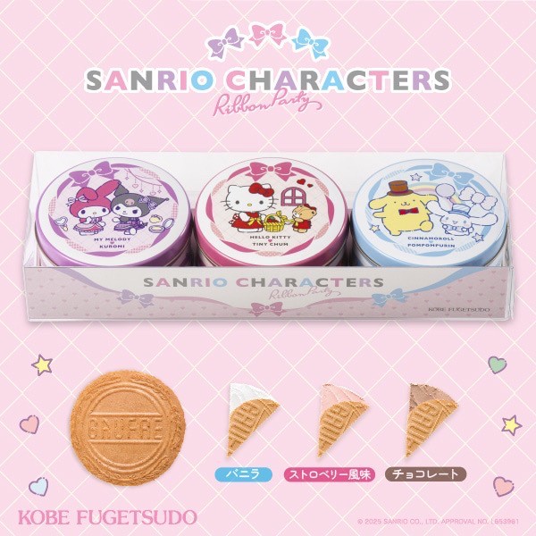 日本 風月堂 x 三麗鷗 法蘭酥 6枚入 x 3罐組