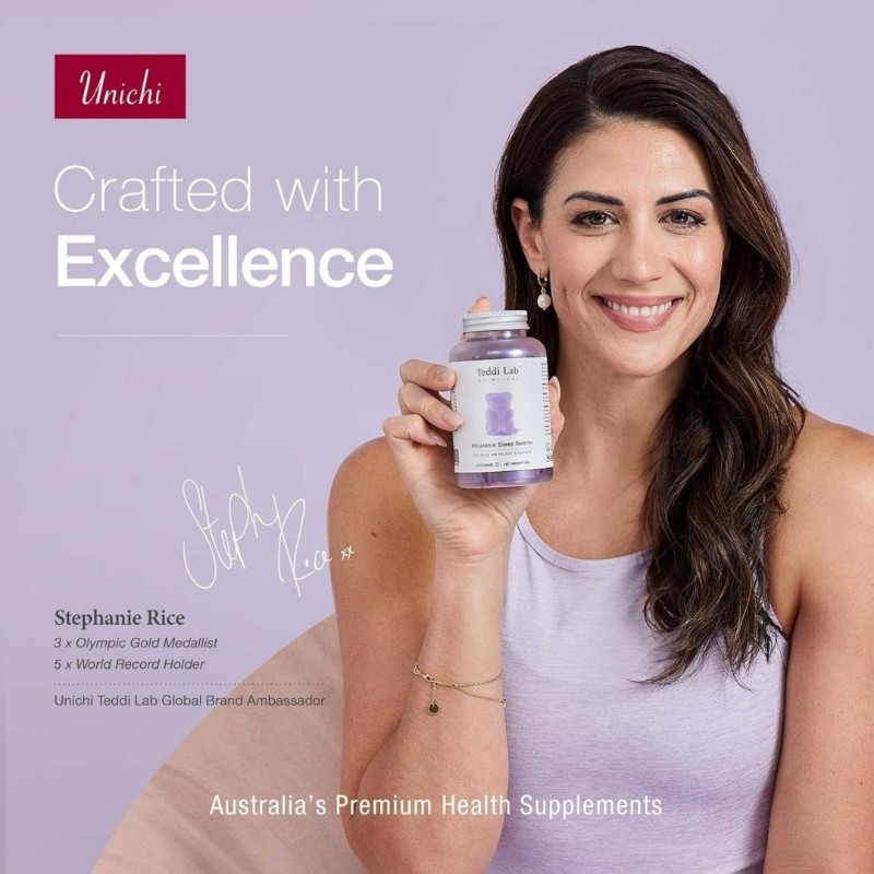 澳洲 Unichi 褪黑睡眠小熊軟糖 60顆