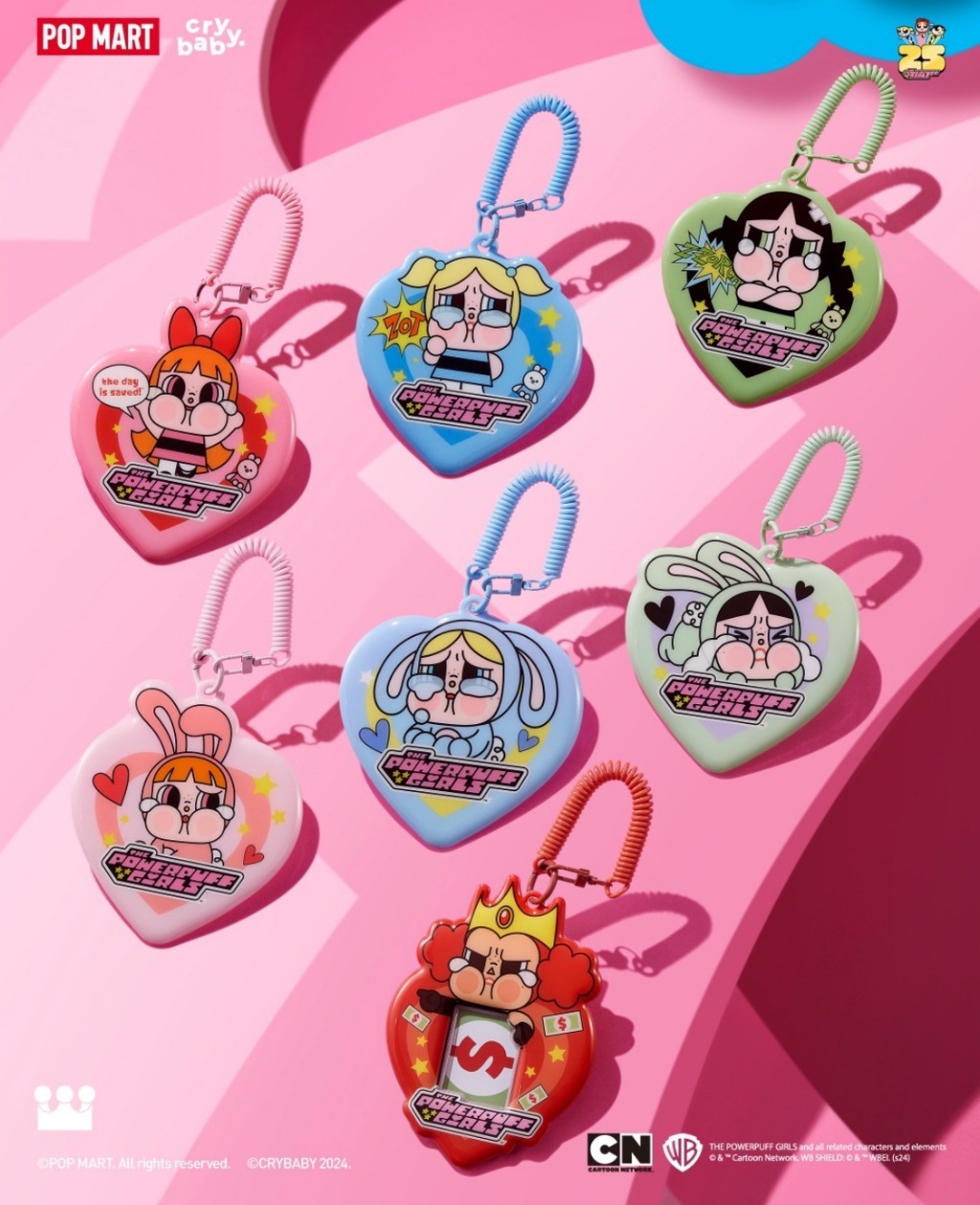 韓國??POP MART CRYBABY*飛天小女警卡套盲盒