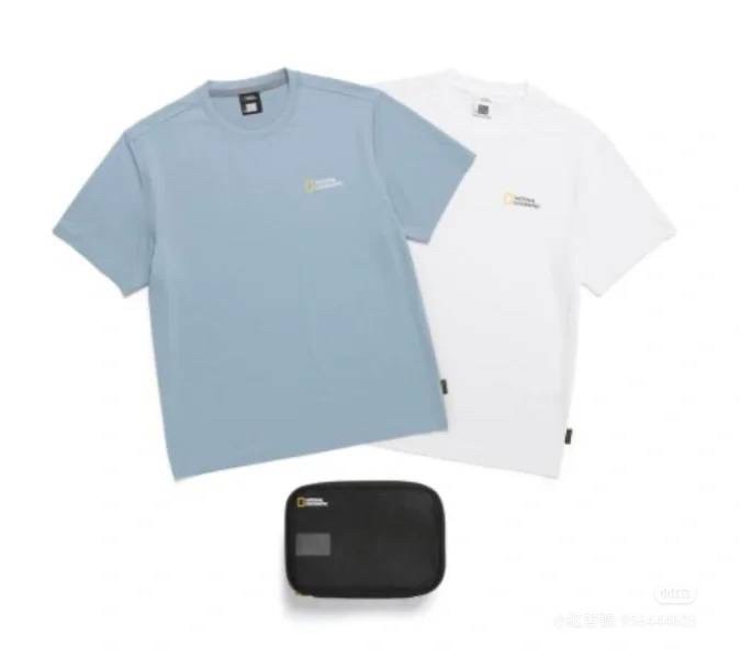 韓國?? 【國家地理服飾】男女同款 MACE 短袖上衣(兩件組）