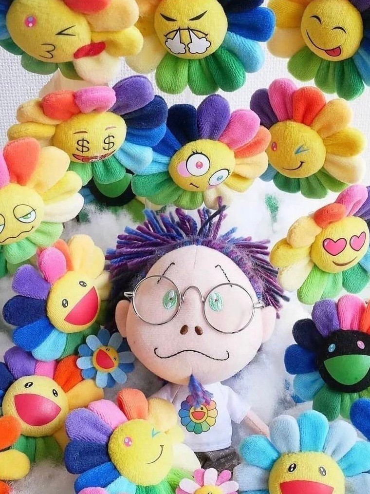 日本??東京限定村上隆阿公吊飾