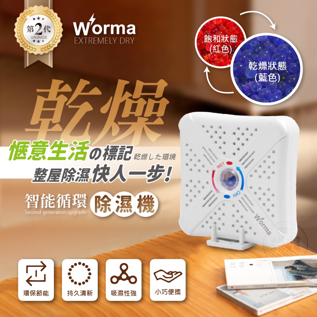 Worma 二代升級智能便攜循環除濕機