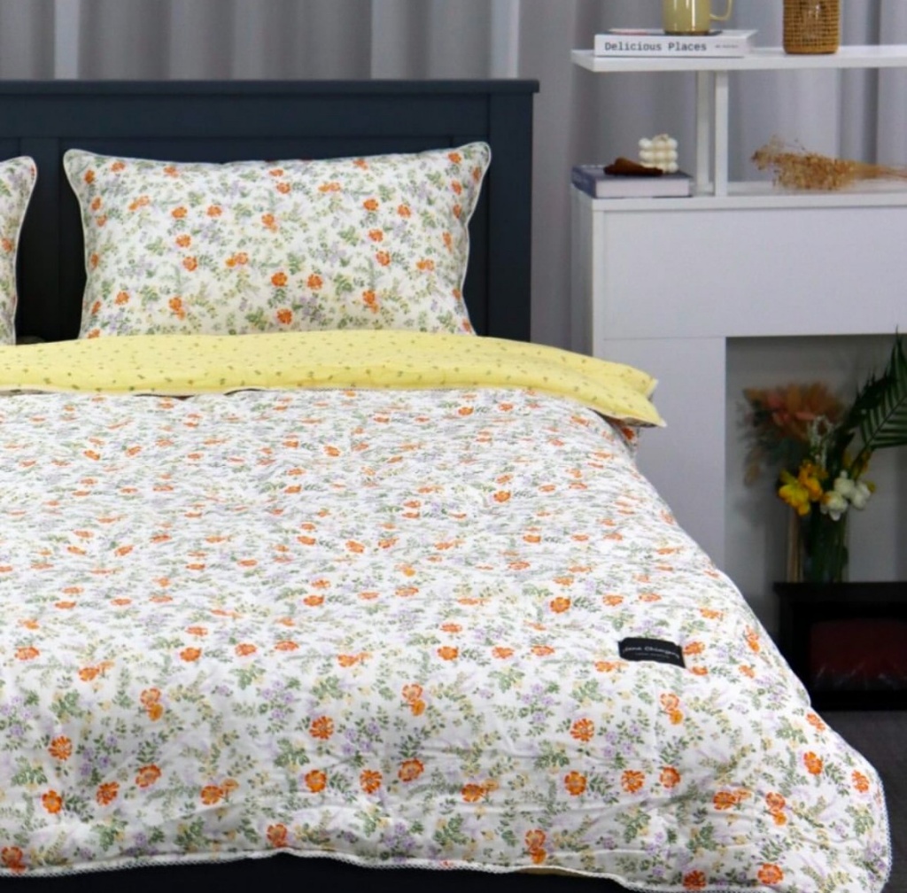 ?? 韓國天絲花卉四季被