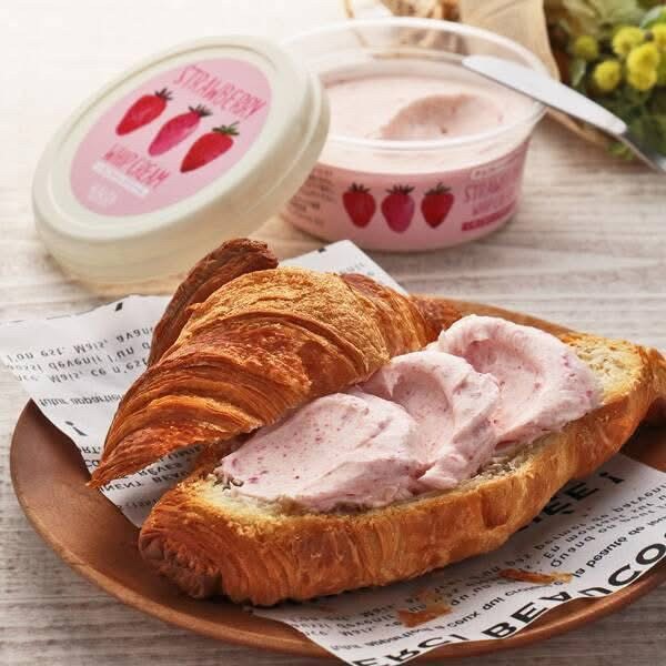 日本??KALDI期間限定草莓奶油麵包抹醬110g