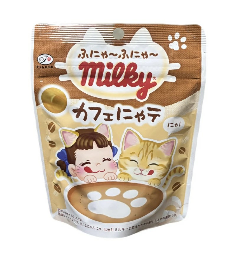 日本??? 不二家 Milky 咖啡喵拿鐵牛奶糖（期間限定款）「一組2包」
