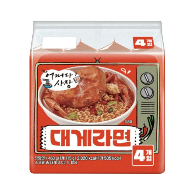 韓國熱銷！怎麼辦老闆聯名 🦀大蟹拉麵（4入）