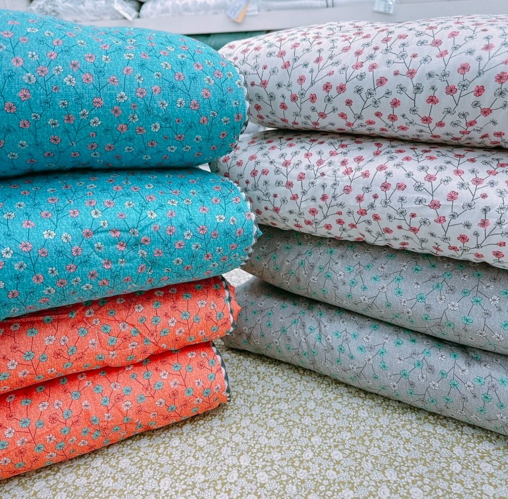 韓國🇰🇷撞色鄉村風天絲四季被