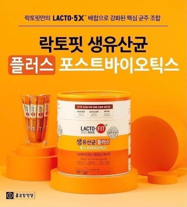 【韓國🇰🇷LACTCT- FIT鐘根堂益生菌/乳酸菌金黃色乳酸菌200入 家庭號】