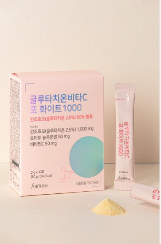 韓國??【FORTHEM】穀胱甘肽維他命C亮白粉 1000mg（2g × 30包）