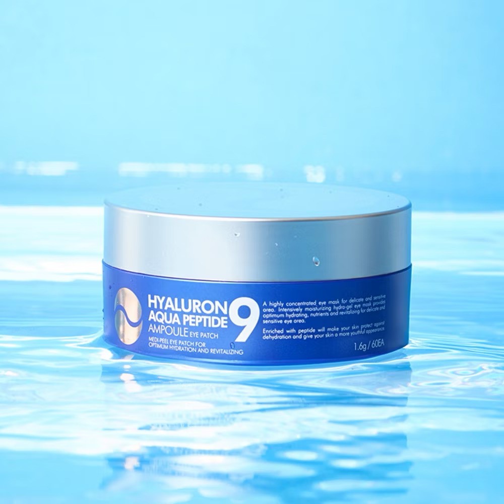 韓國??【MEDI-PEEL】玻尿酸9胜肽水潤安瓶眼膜貼（60片入）