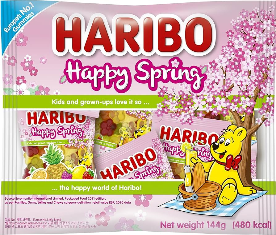 日本??HARIBO 櫻花季限定軟糖144g