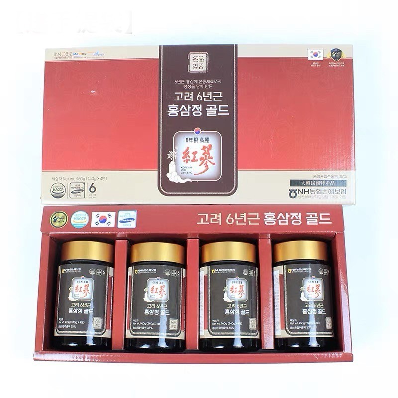 韓國??高麗6年根紅蔘精GOLD（240g x 4瓶）