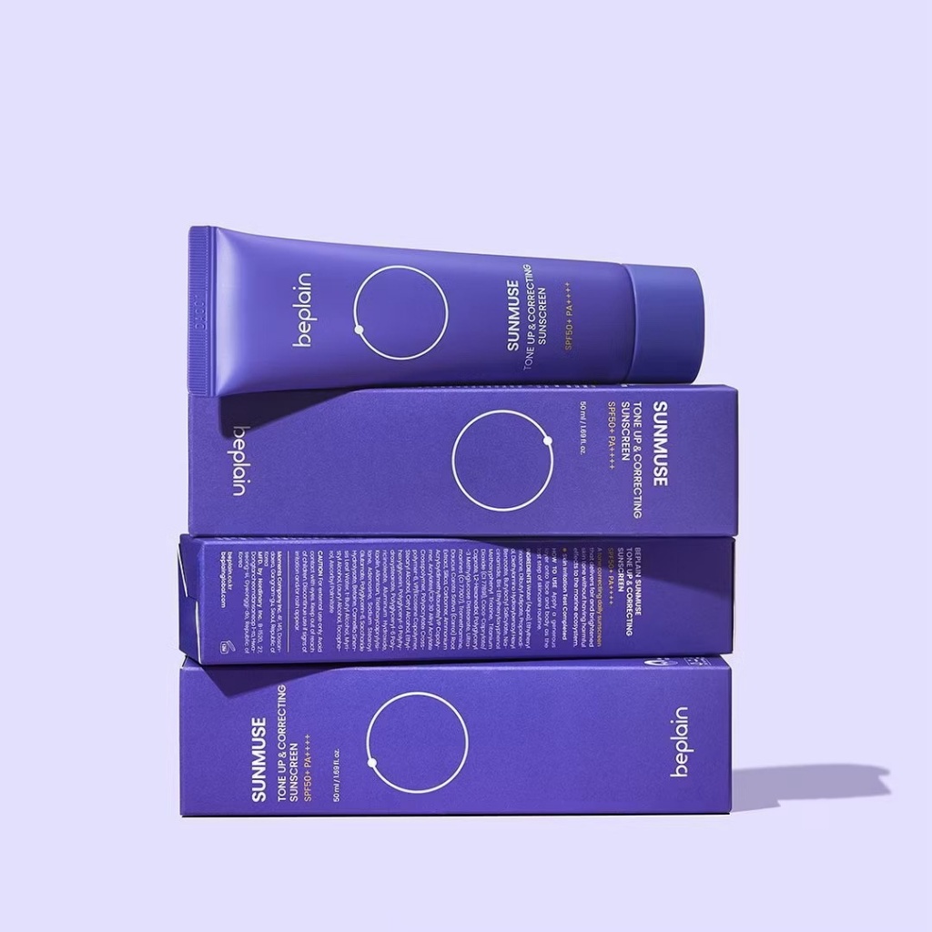 韓國??beplain SUNMUSE 柔光校色防曬乳 SPF50+ PA++++50 ml