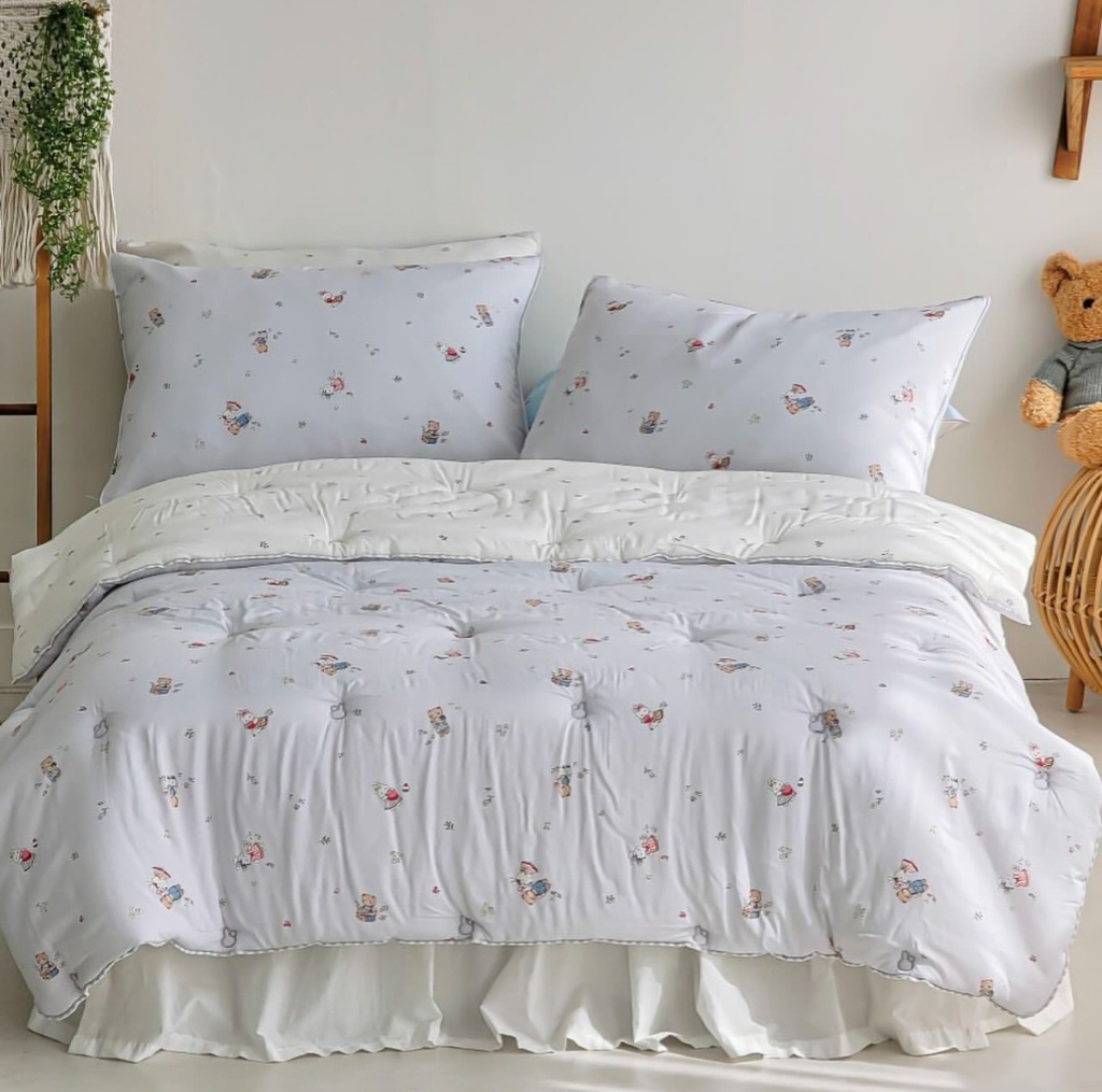 韓國🇰🇷兔兔熊熊好朋友 天絲四季柔暖被