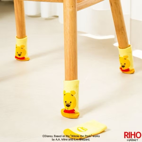 韓國🇰🇷小熊維尼椅腳襪｜桌椅靜音保護套（4入）