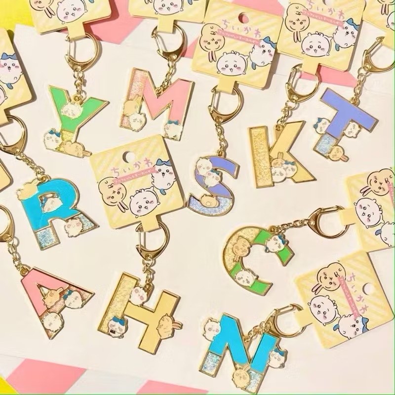 日本🇯🇵Chiikawa 角色字母造型鑰匙圈吊飾