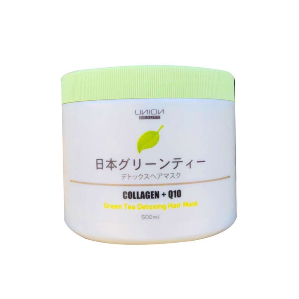 【UNION日本綠茶排毒髮膜】Q10×膠原蛋白深層修護｜500ml