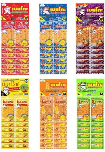 泰國Bento魷魚片(5g*12包/袋)《一組兩袋》