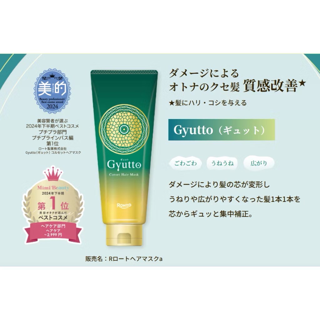 日本🇯🇵ROHTO樂敦 Gyutto質感整形髮膜 200g
