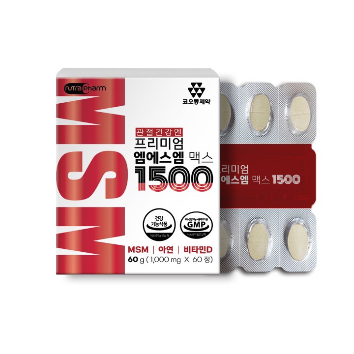 韓國🇰🇷KOLON製藥｜MSM MAX 1500 關節保健錠（60粒）