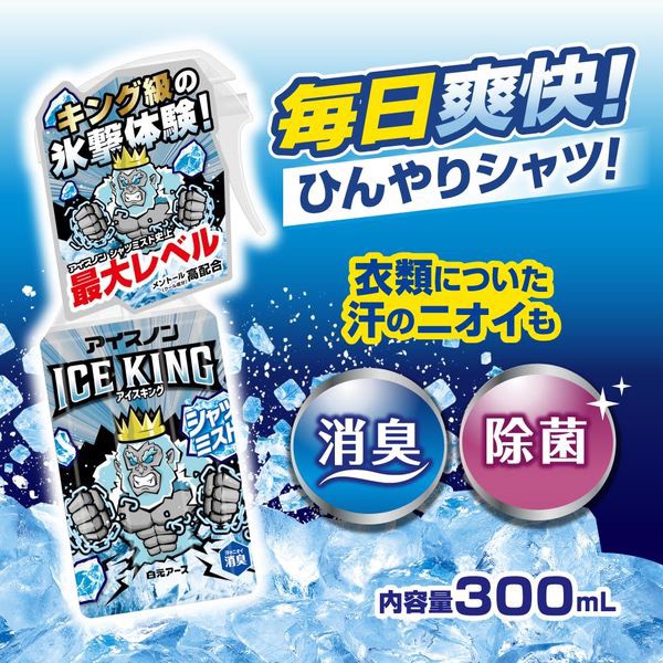 653029🇯🇵【日本ICE KING】超涼感極冷衣物噴霧（白雪薄荷香）300ml