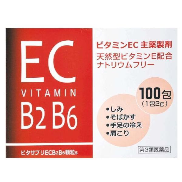日本🇯🇵EC VITAMIN B2 B6 維他命B提振精神同時養顏美容100包入-橘子口味