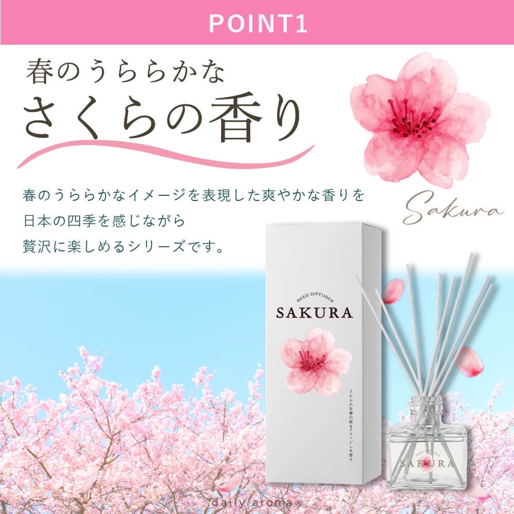 776770🇯🇵日本製櫻花春日香氛擴香瓶 120mL