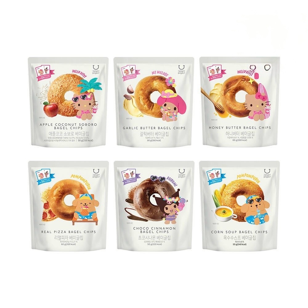 韓國🇰🇷olive young x 三麗鷗聯名 貝果切片餅乾「一組3包」
